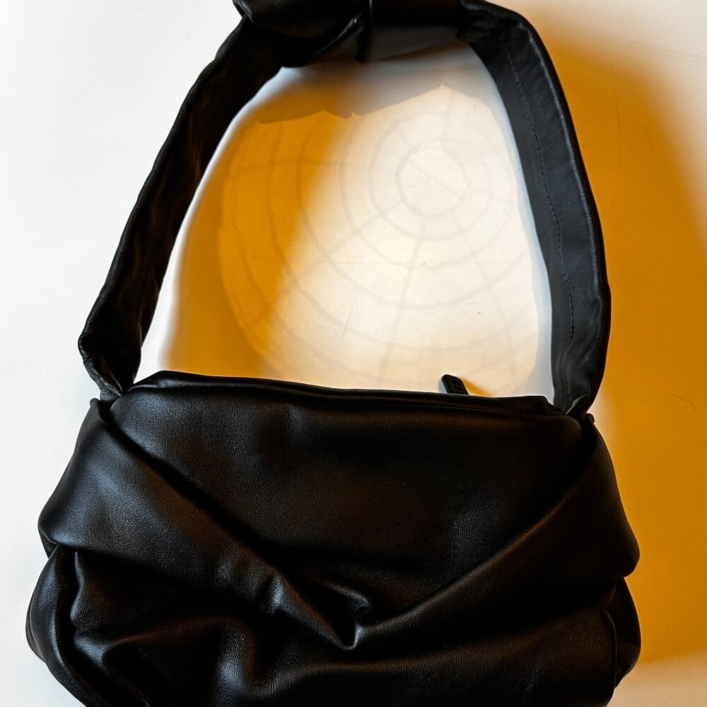 Staud Kiss Black Leather Bag